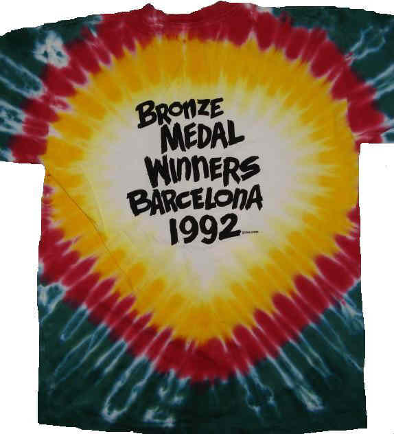 The Original 1992 (Barcelona) Lithuania Tie Dye Basketball T-Shirts