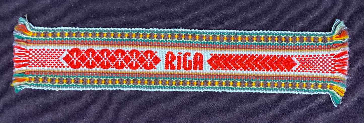 Woven Juosta "RIGA" Bookmark (0566)