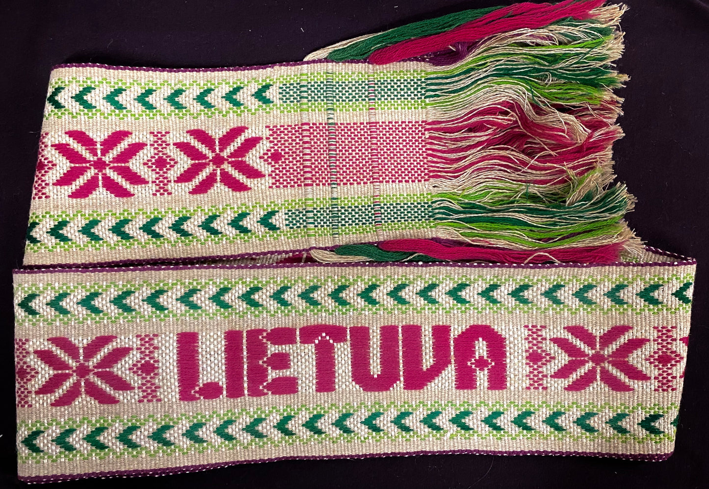 Woven Juosta(Sash) w/LIETUVA (0442)