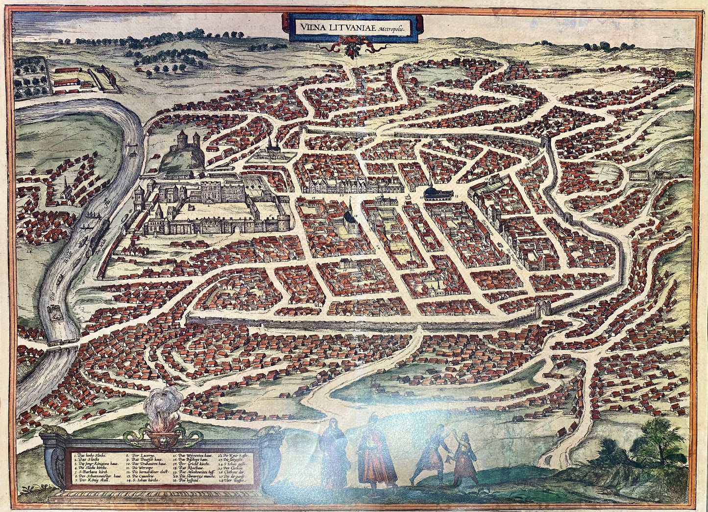 Map of Vilna Litvaniae Metropolis