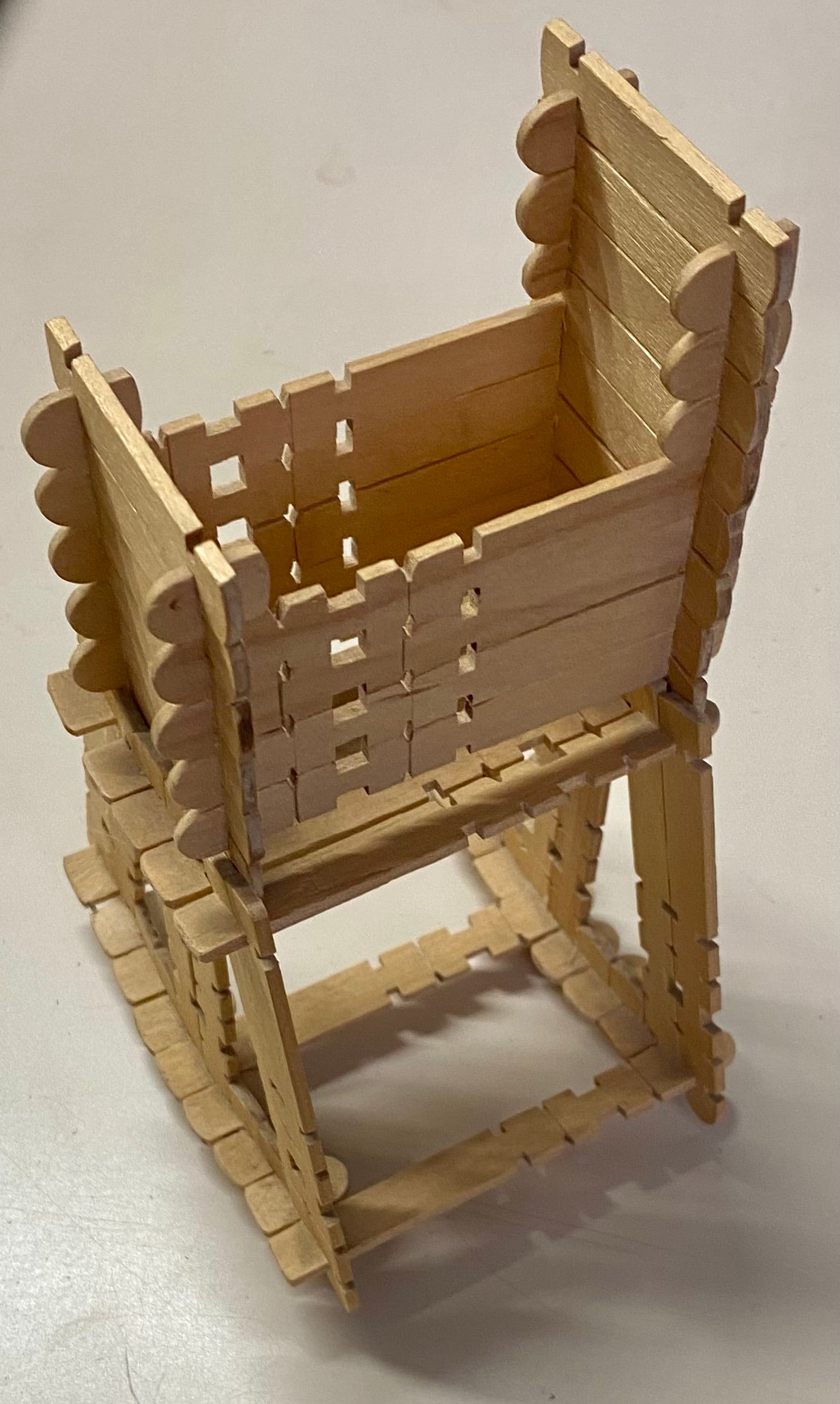 Wooden Doll Furniture - Baby Crib