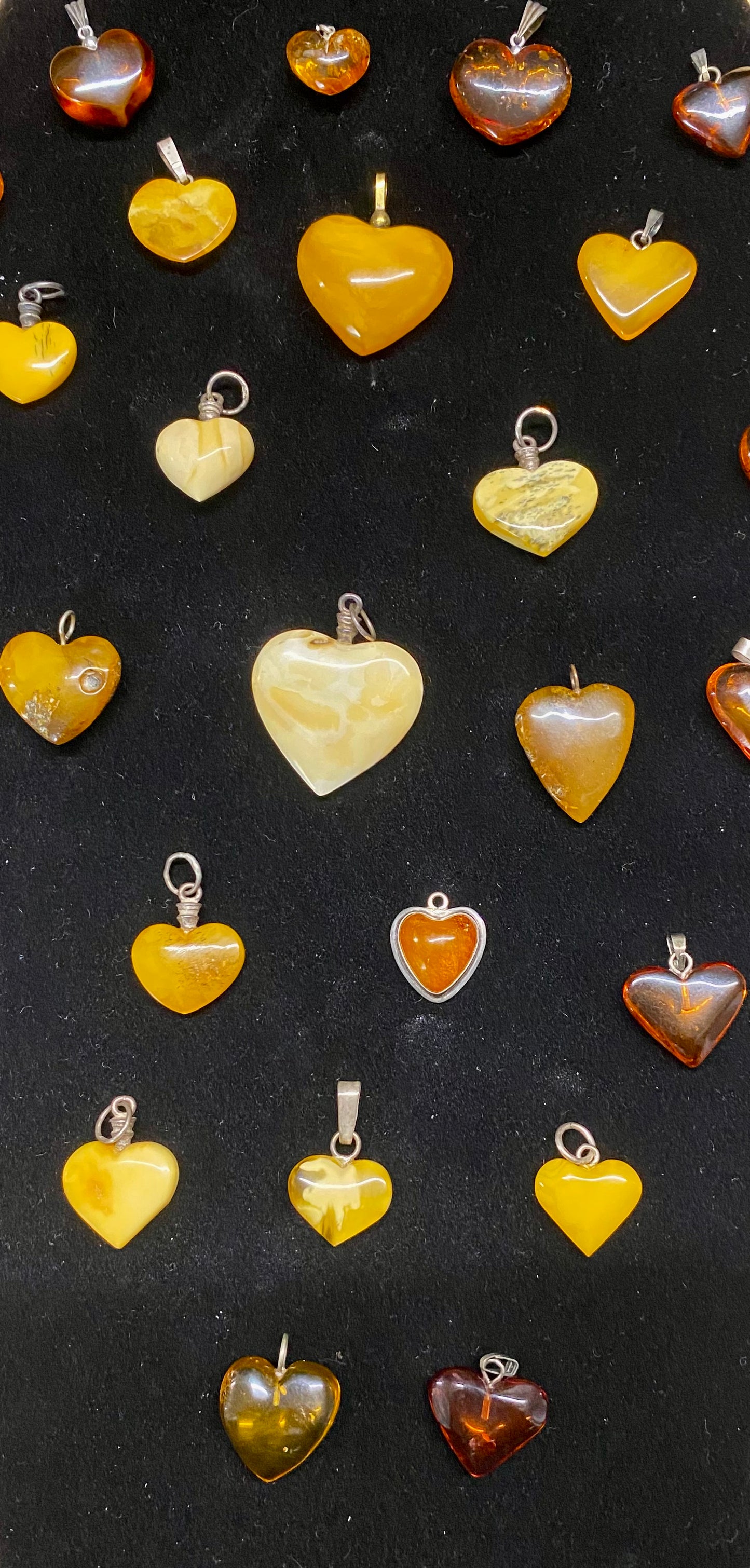 Amber Heart Necklace