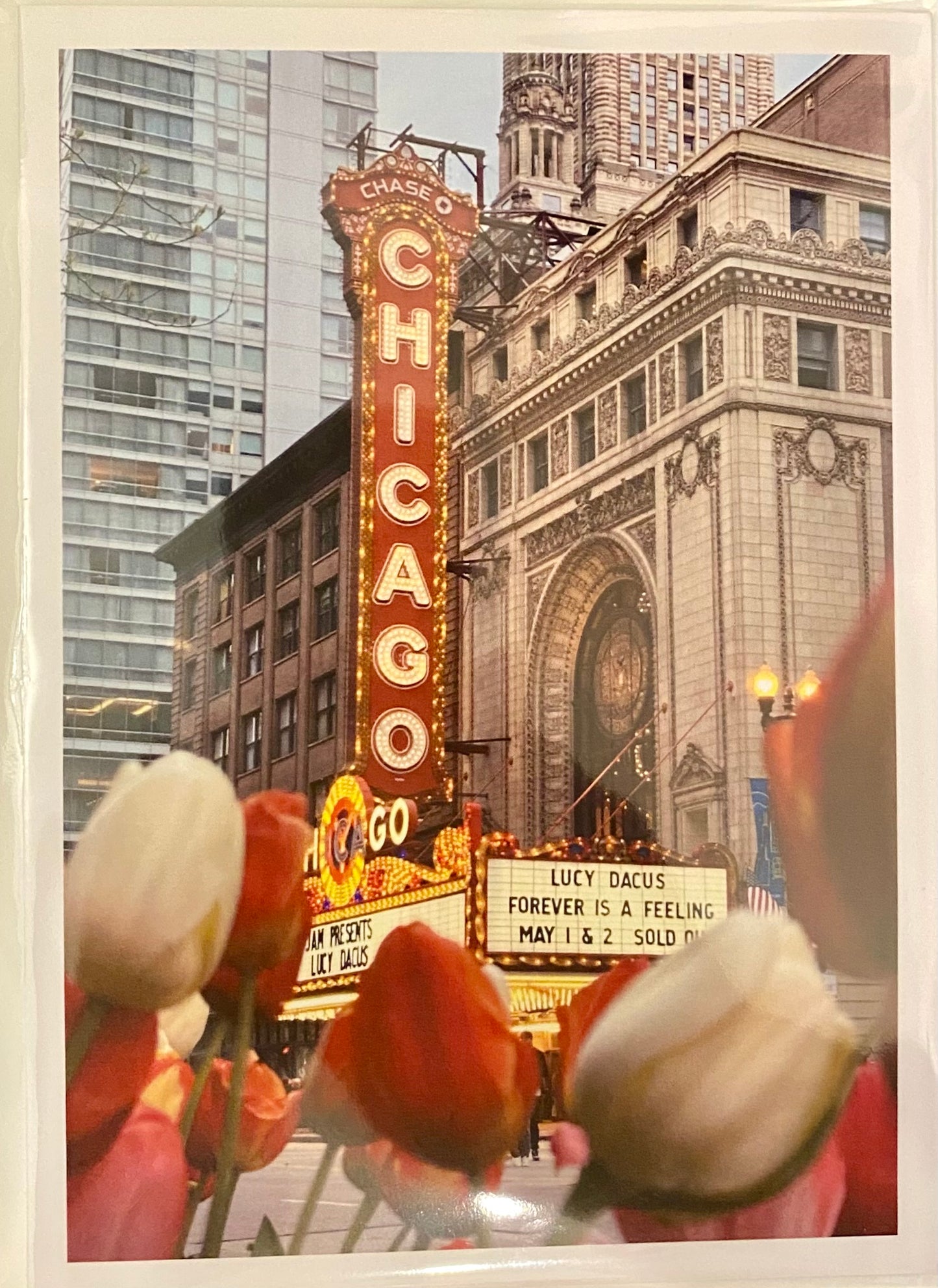 Notecard - Chicago Theater Sign