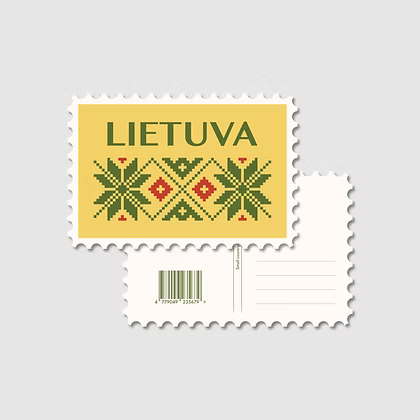 Postcard - Post Stamp Lietuva