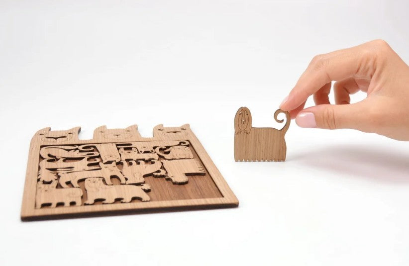 Puzzle / Coaster: Loving Dogs