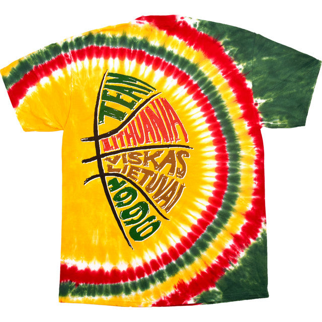 Lithuania Drivin' Tie-Dye T-Shirt by Liquid Blue