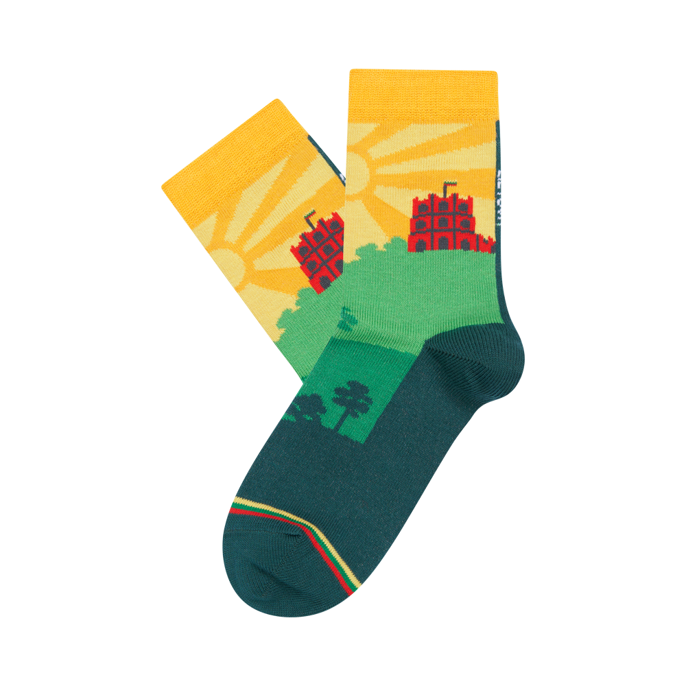 Socks: "LT peizažas" (Lithuania Landscape)