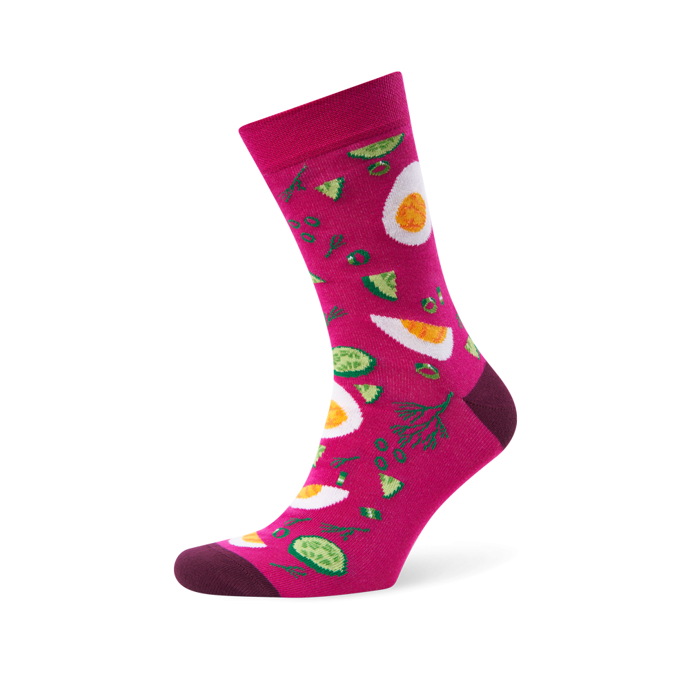 Socks: "Šaltibarščiai" (Beet Soup)