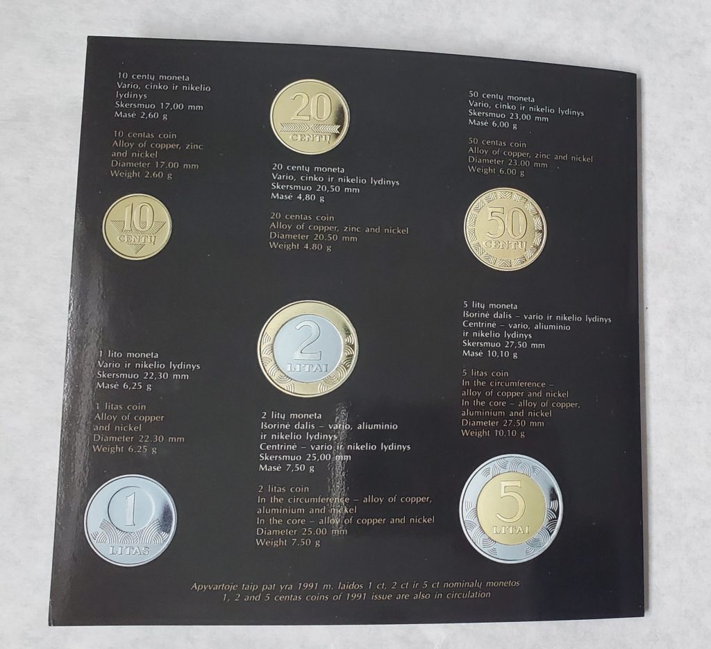 Lithuania 2003 official mint set (0946)