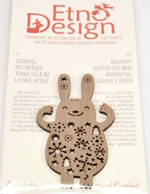 Ornament: Bunny, Bringing such wishes