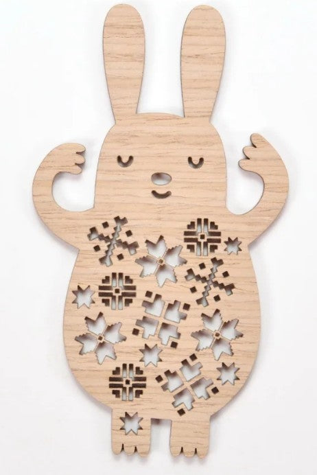 Ornament: Bunny Inviting for a Christmas Dance