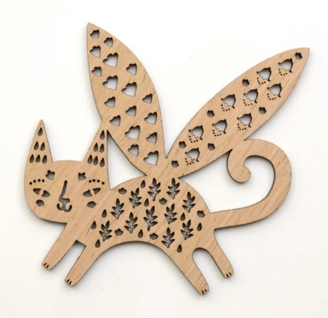 Ornament: Cat, It takes time to grow wings
