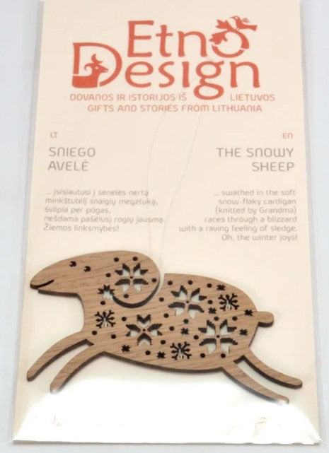 Ornament: The Snowy Sheep