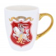 Coffee Mug - Vytis with a gold Trim (Porcelain)