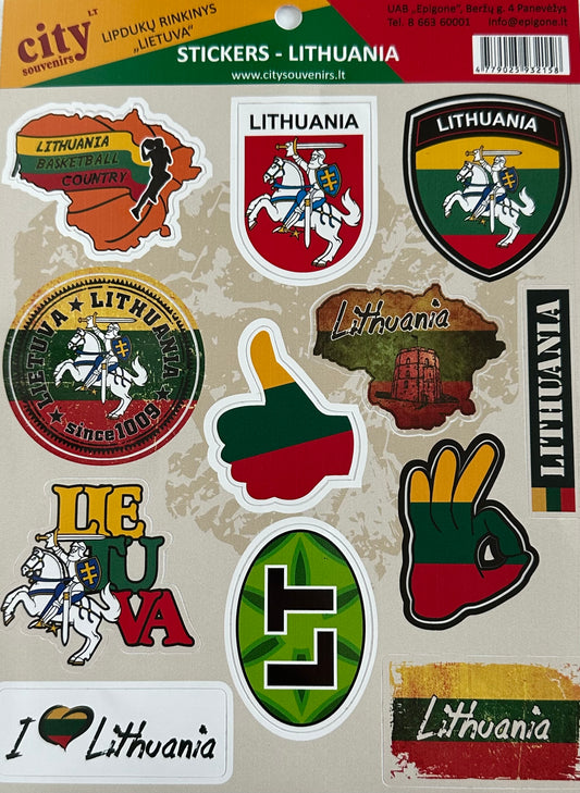 Lithuania Sticker Set (0913)
