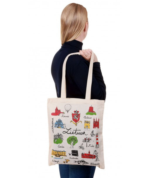 Cotton Tote Bag - Lietuva (0650)