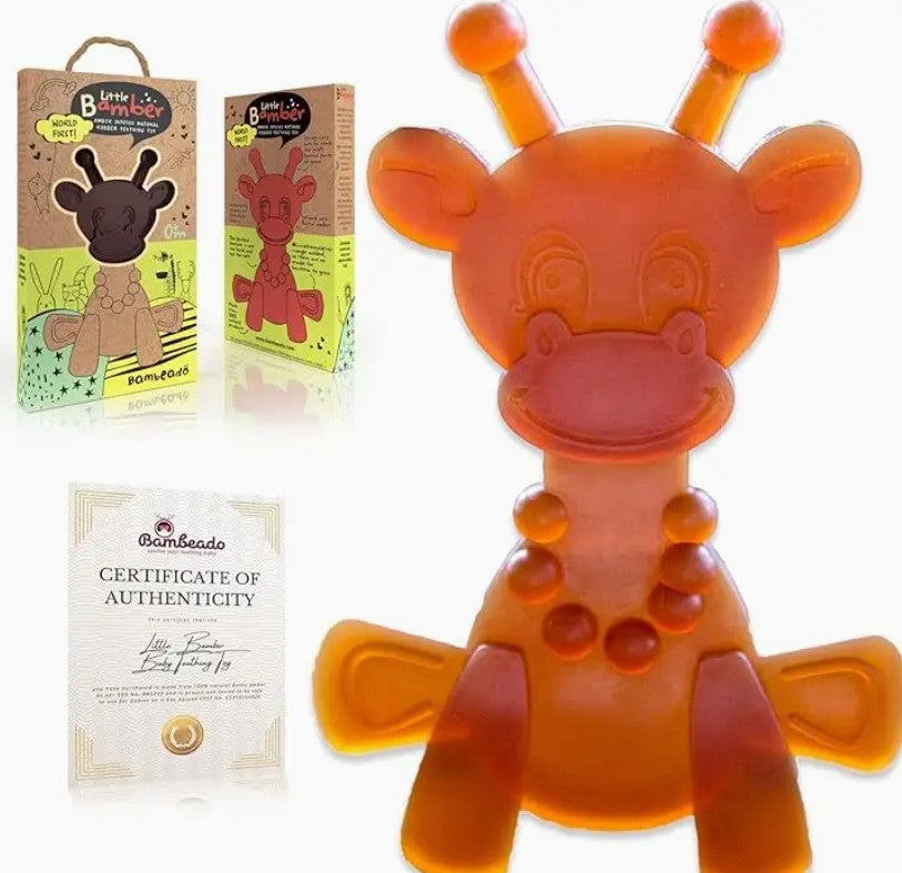 The Little Bamber: The Natural Rubber & Baltic Amber Teether