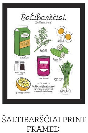 Art Print: Beet Soup Recipe (Pink Soup)