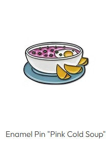 Beet Soup Lapel Pin