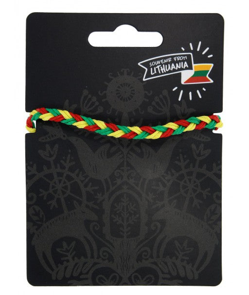 Bracelet - Tri-Color Lithuania braided (0617)