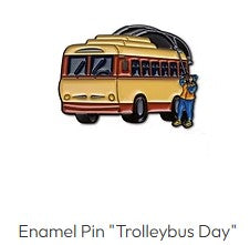 Trolleybus Lapel Pin