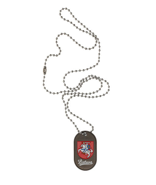 Military Dog Tag Vytis and Lithuania
