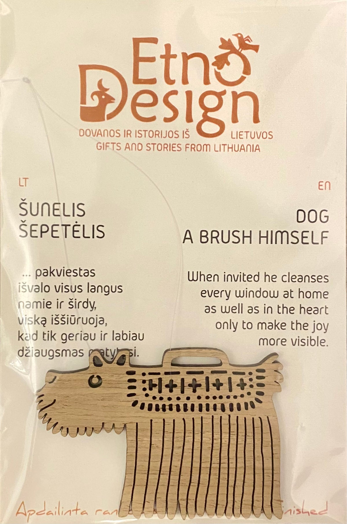 Woody Ruties: Ornament | Dog A Brush Minself