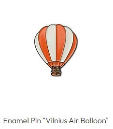 Vilnius Air Balloon Lapel Pin