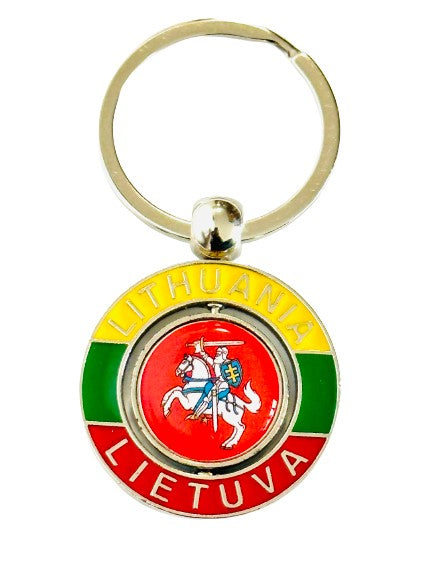 Metal Keychain Lithuania