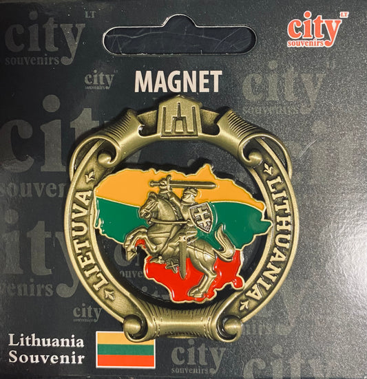 Magnet - Lithuania with Vytis