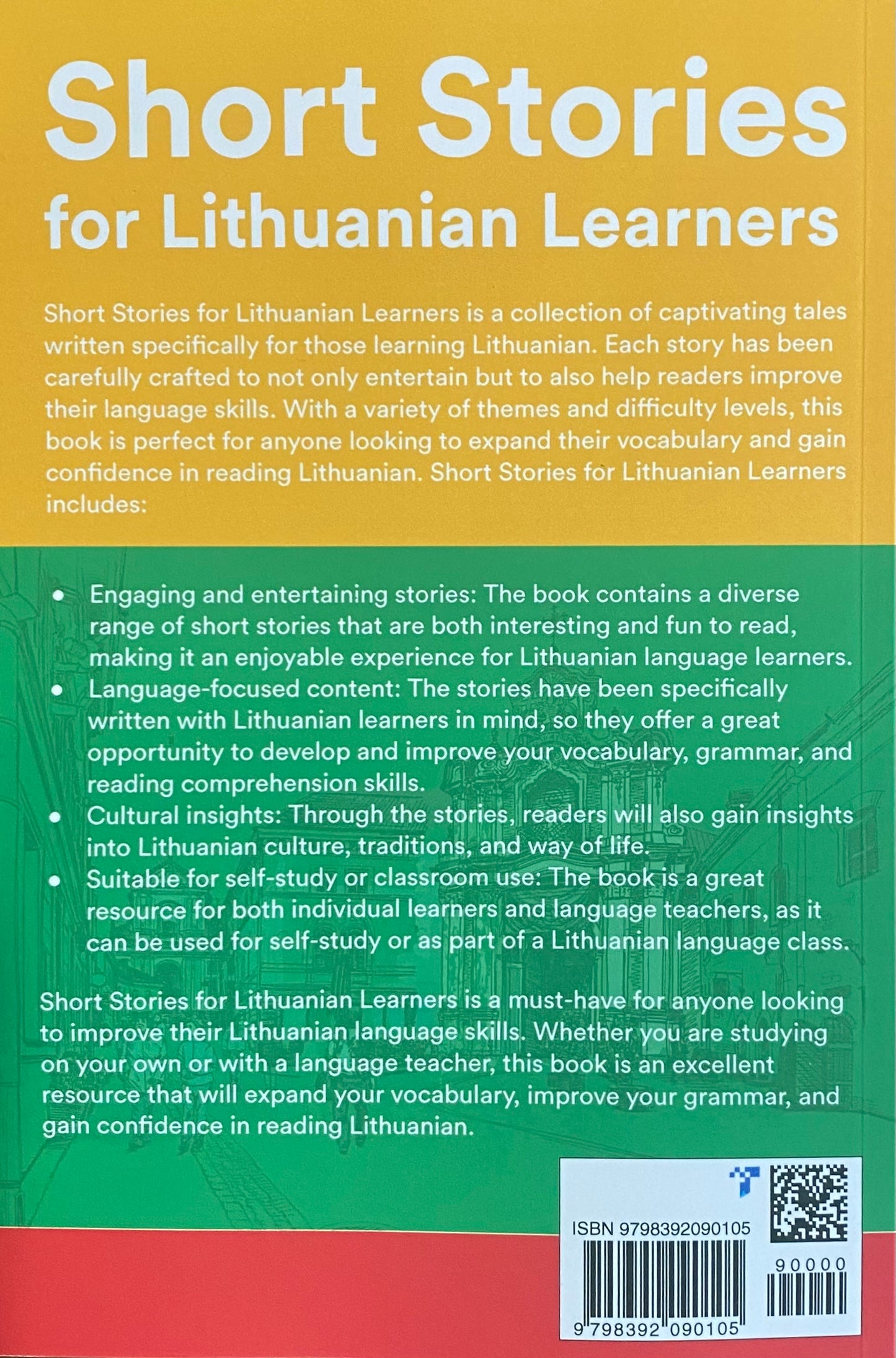 Short Stories for Lithuanian Learners : 25 Short Stories in Lithuanian and English (Paperback – 04-21-23) by Lukas Urbonas (Author)