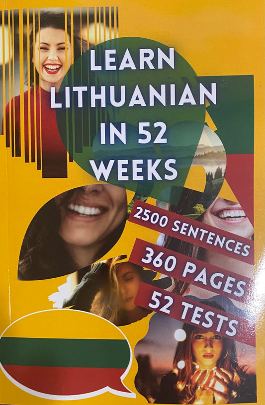 LEARN LITHUANIAN IN 52 WEEKS Paperback – March 8, 2022 by William Kitsumaki (Author)
