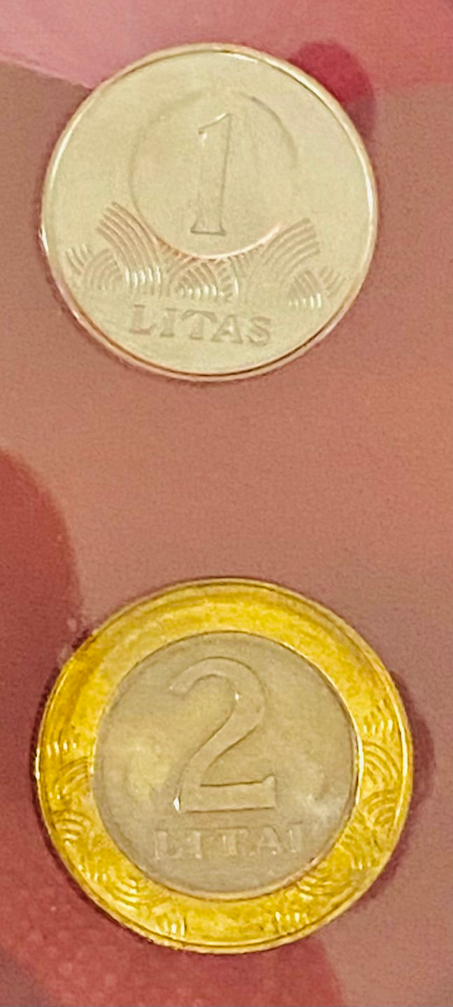 2008 - 1 Litas & 2 Litai Coin Set