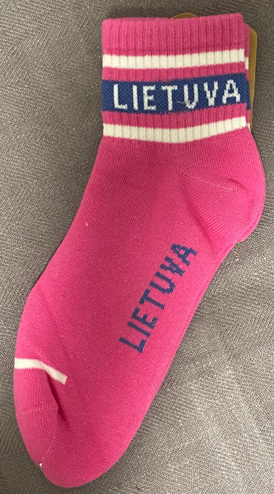 Lady's Ankle high socks in pink