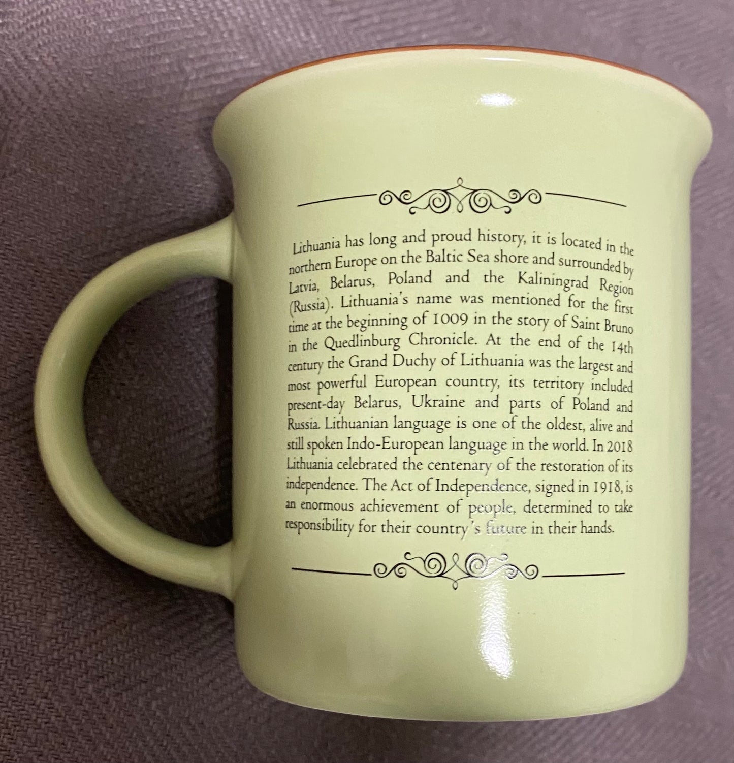 Ceramic Coffee Mug - Vytis (3637)