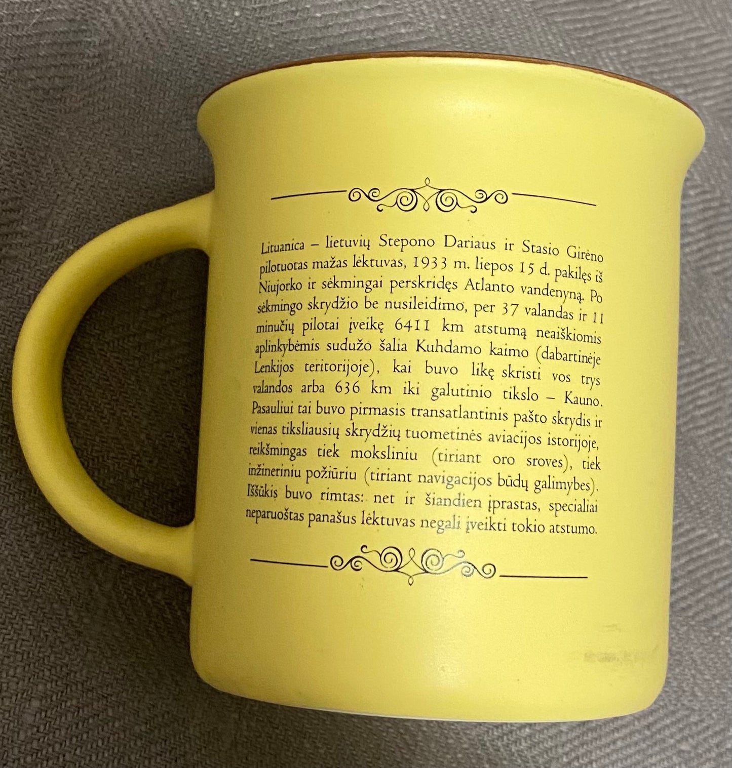 Ceramic Coffee Mug - "Lituanica" (3636)
