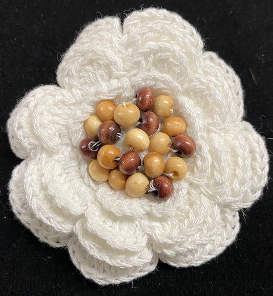 Large Handmade Crochet Flower Clip (3409)