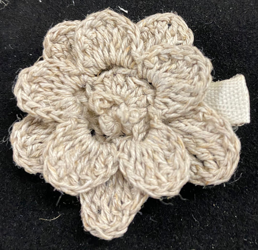 Hair Clip - Linen Crochet  (2914)