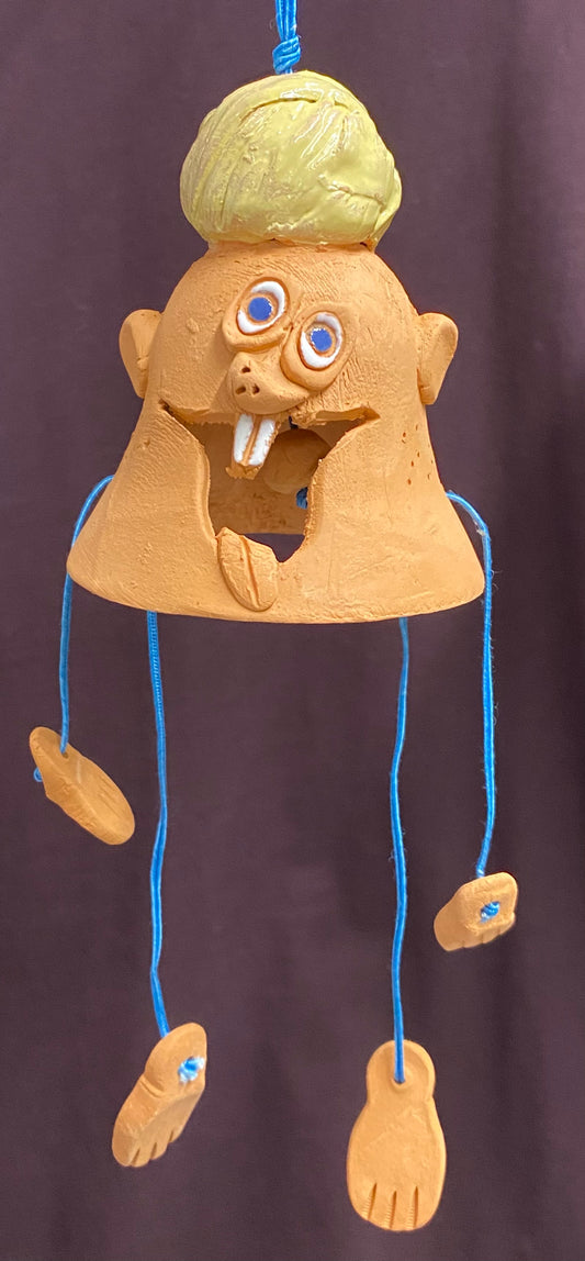 Ceramic Bell - Happy Face (3665)