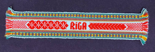 Woven Juosta "RIGA" Bookmark (0566)