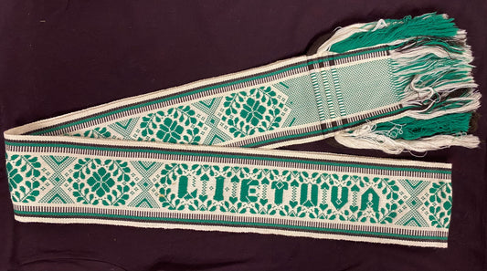 Woven Juosta(Sash) w/LIETUVA (0445)