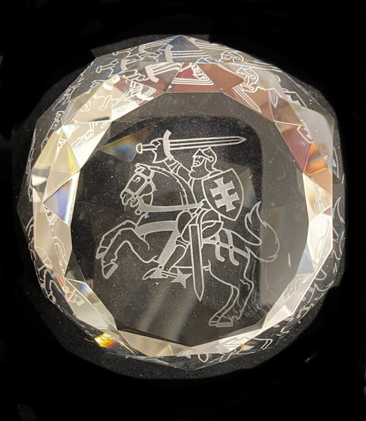 Vytis Crystal Paperweight (3083)