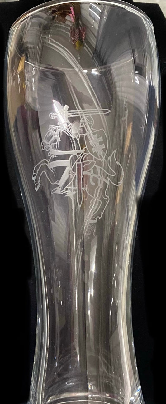 Pilsner Beer Glass w/ Vytis (2498)