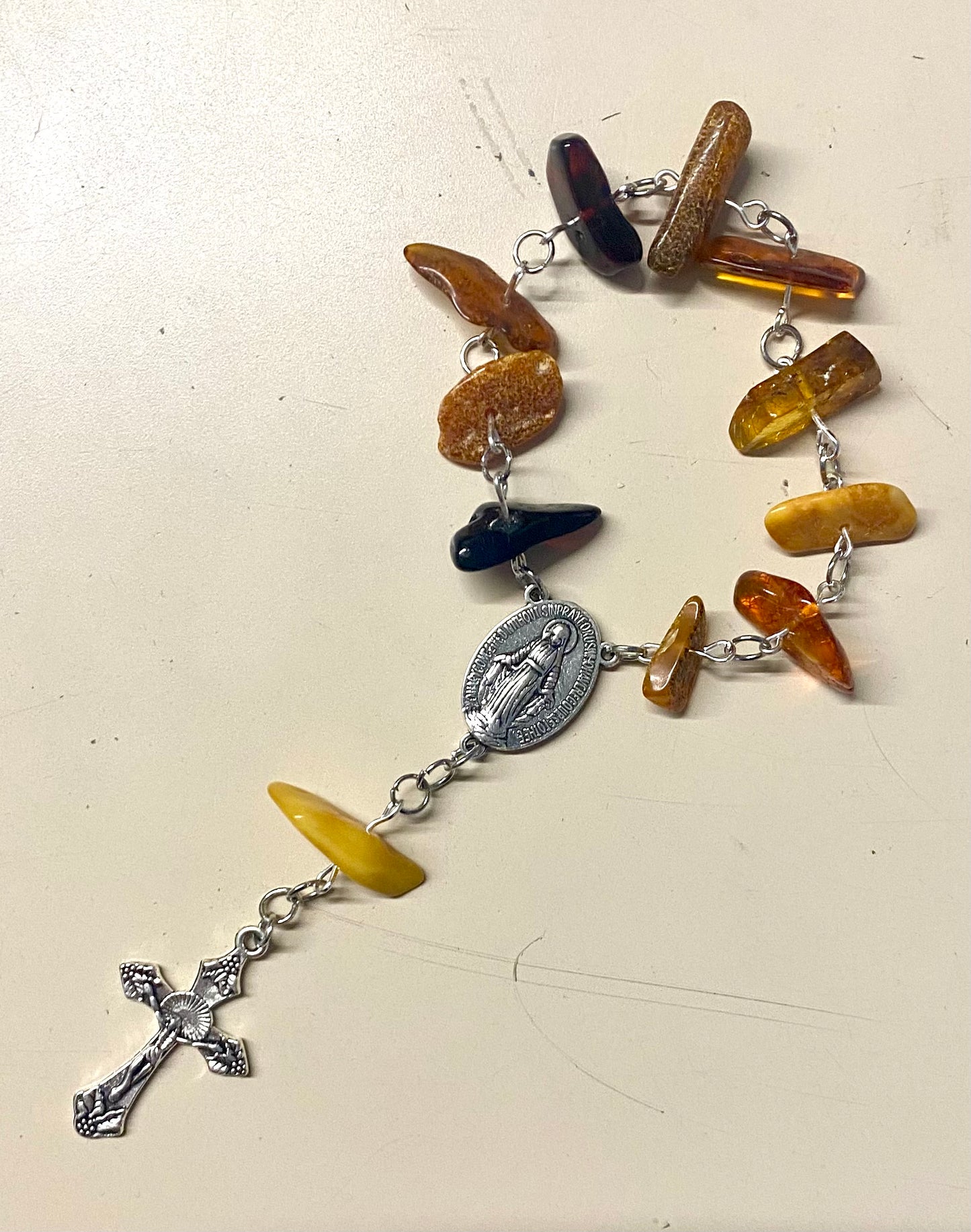 Single Decade Amber Rosary