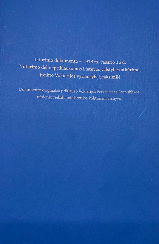 Lithuanian Declaration of Independence (0334)