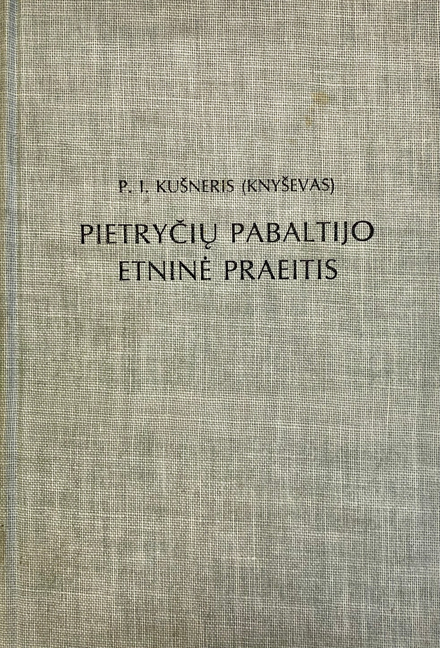 Pietryciu Pabaltijo Etnine Praeitis (1769)