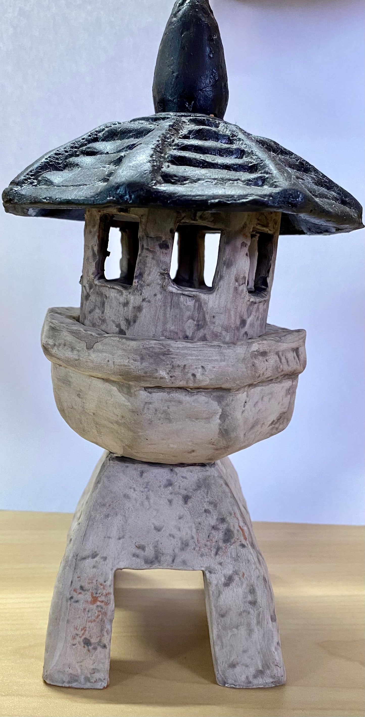 Ceramic Candle Lantern (0247) Missing Finial