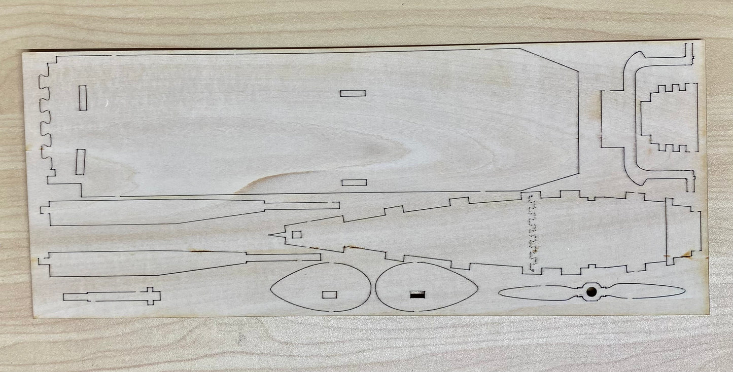 "LITUANICA" Wooden Model Airplane Kit (3668)