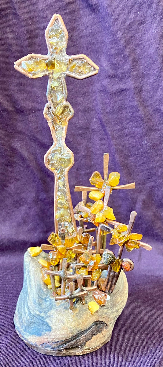 Miniature Hill of Crosses sculpture (3134)