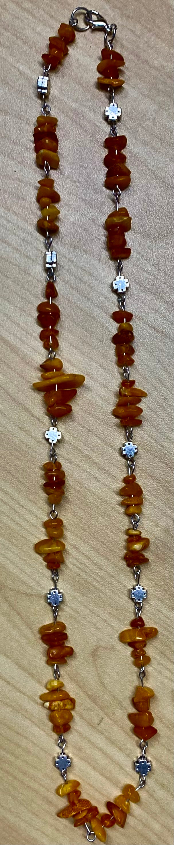 Amber Necklace 24" (0076)